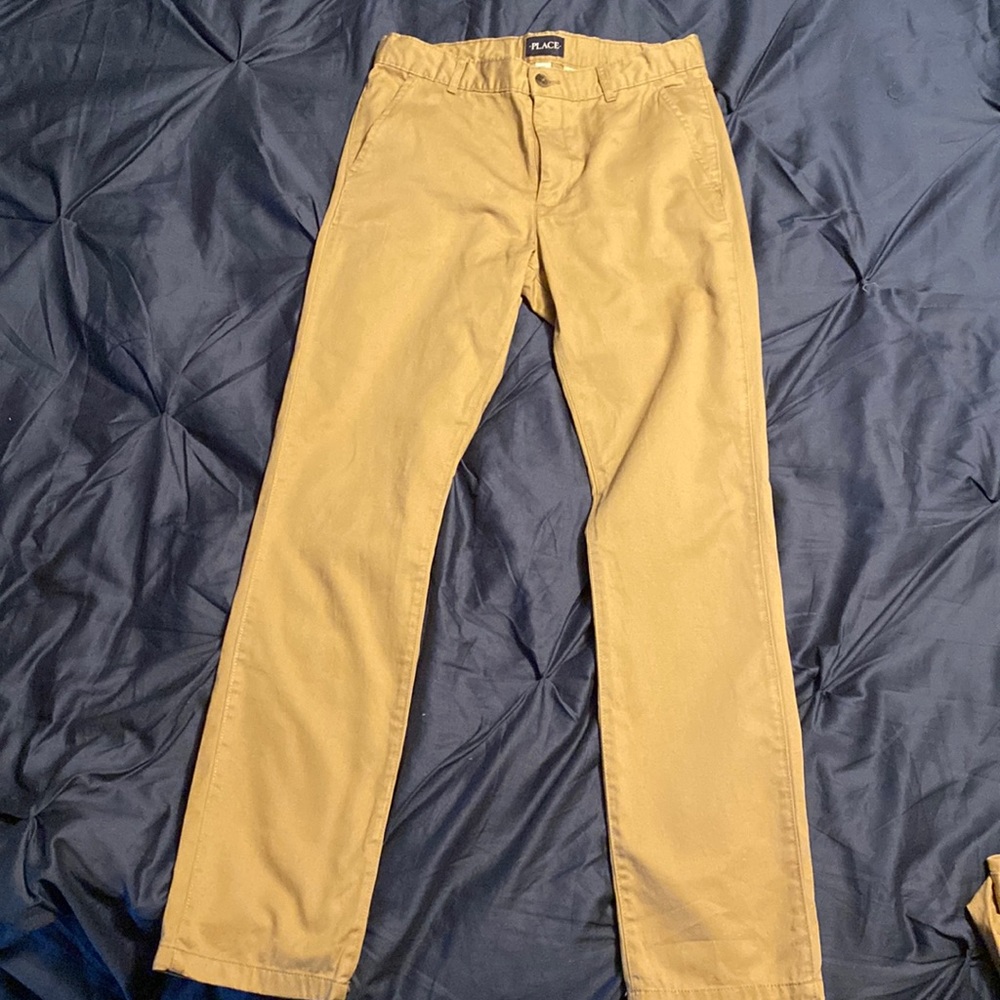 Boy’s khaki pants tapered leg